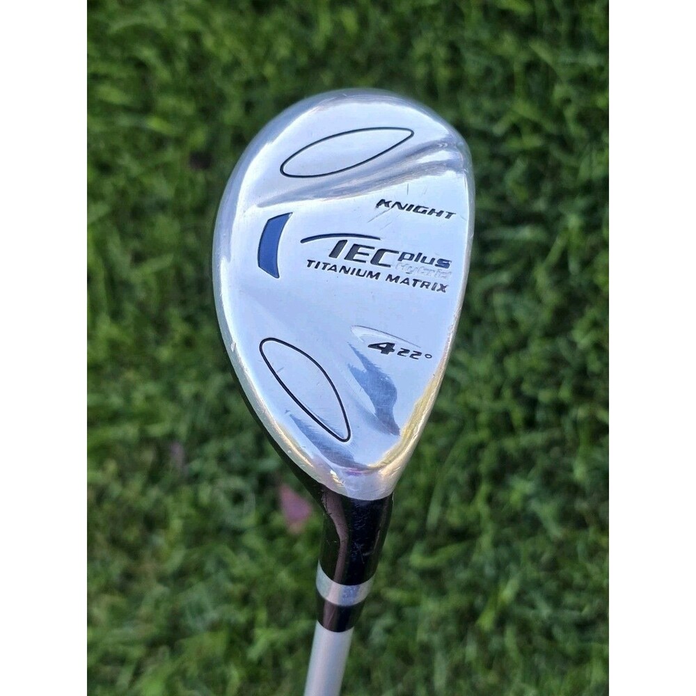 Knight TEC Plus 4 Hybrid 22° Titanium Matrix HM Platinum R Flex 39" New Grip